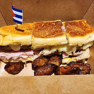 The Cuban Sandwich with Sweet Plantains