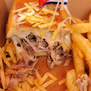 a cuban sandwich and french fries