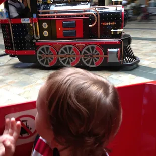 View from the last car when the train was circling. Really made for a cool photo of my son waving @  conductor. Duration: 8:57.3