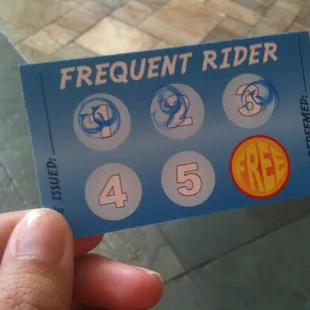 Your 6th ride is FREE!