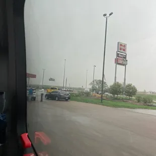 the view from the bus window