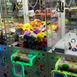 a row of vending machines