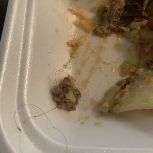 Hair in Taco Carne Asada
