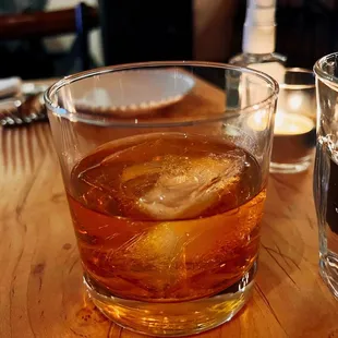 Barrel head smoked old fashioned (too bitter for me)