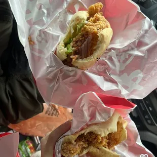 chicken wings and fried chicken, food