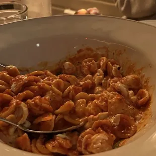 Orecchiette - a bit hard to chew and very expensive.