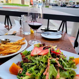 Salad and Truffle Fries
