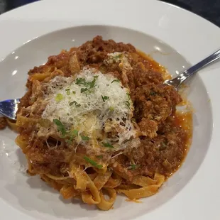 Bolognese with homemade fettuccine