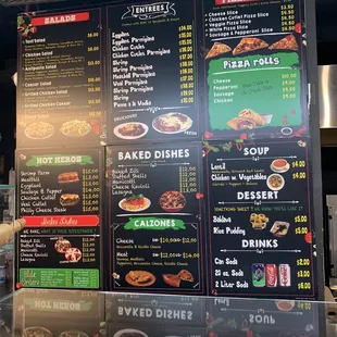 a menu for a restaurant