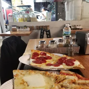 Lunch with Brian and James before Knicks game in NYC. Super Bowl Sunday.