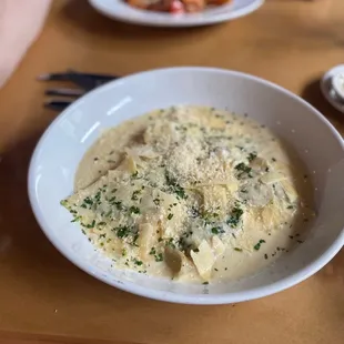 Mushroom ravioli