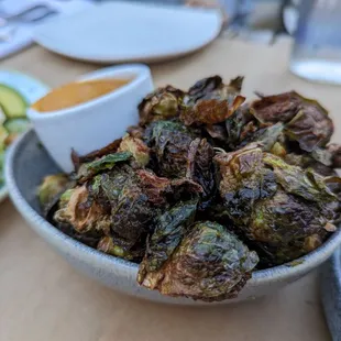 Burnt brussel sprouts