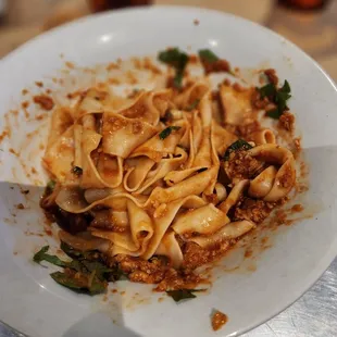 Pappardelle Bolognese - Replaced rigatoni pasta