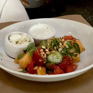 watermelon cantaloupe salad