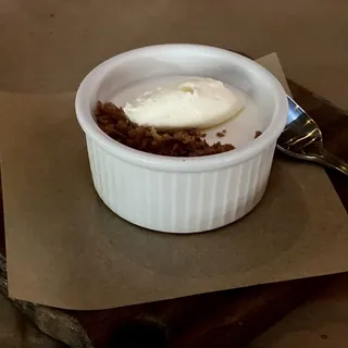 sheep milk panna cotta