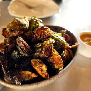 burnt brussels sprouts