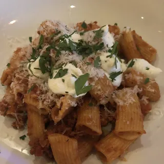 rigatoni bolognese