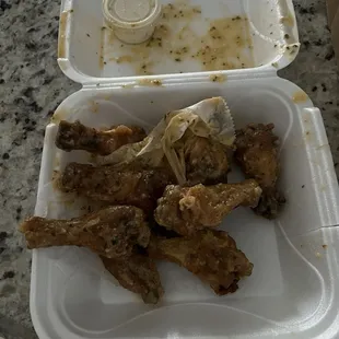 Garlic parm wings
