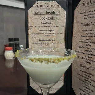 Pistachio Martini