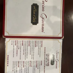 Menus
