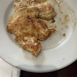 The chicken that came after to put in the Pasta Alfredo