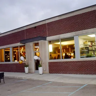 the outside of the building