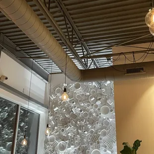 art wall of serving ware