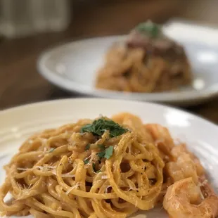 Garlic Shrimp Tomato Sauce Pasta
