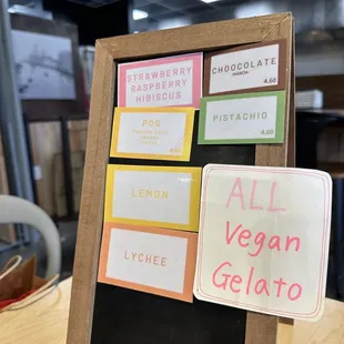 Complimentary gelato