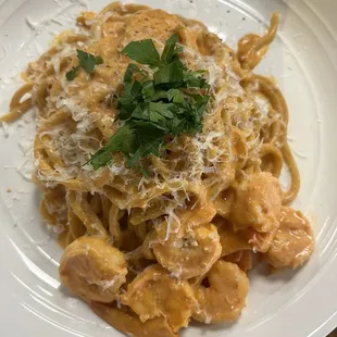 Creamy Tomato Shrimp Pasta