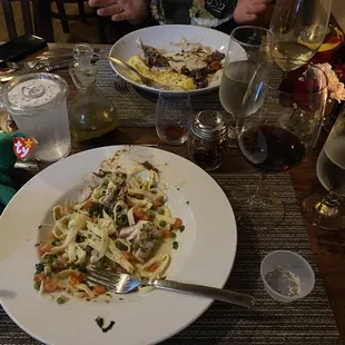 Mahi Mahi special Gluten free pasta - almost gone! So delicious!