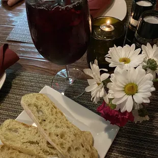 Blackberry sangria (special) and garlic olive oil free app