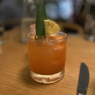 Mezcal pineapple concoction!