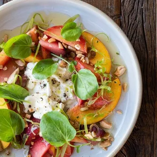 stone fruit burrata