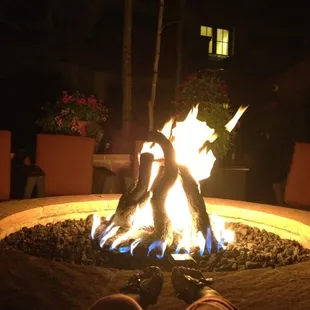 Can sit by the fire pit in the morning too