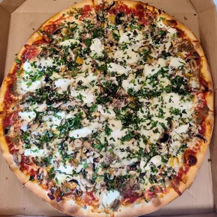 a pizza in a box