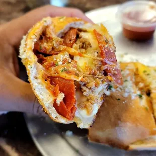 Pepperoni &amp; Sausage Stromboli