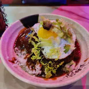 a bowl of food