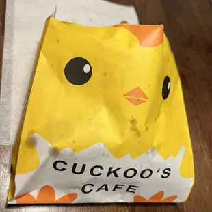 Cuckoo&apos;s Cafe bag of chicken nuggets.