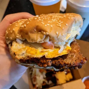 Taiwanese Pork Chop Sandwich