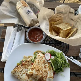 Fajita and burrito