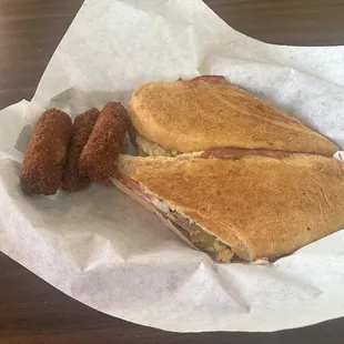 Cuban Sandwich &amp; Croquettes Ham