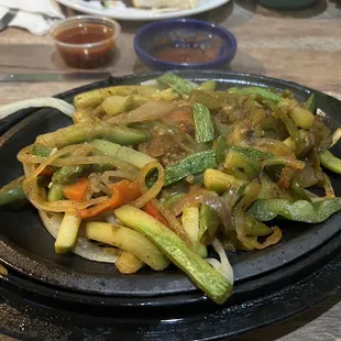 Vegetable fajitas