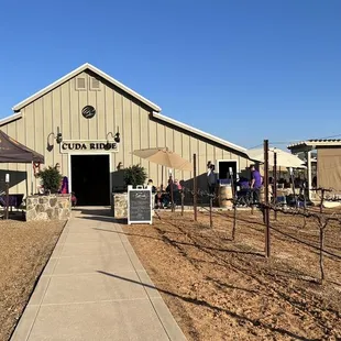 the entrance to the winery