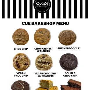Cue Bakeshop Menu Images
