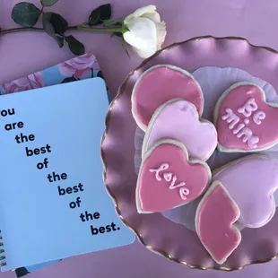 Sugar Cookies!!! Hearts and circles.