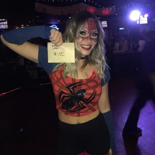 Spider Woman said she took 3rd place!