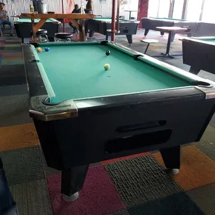 a pool table
