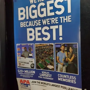 the biggest because we're the best