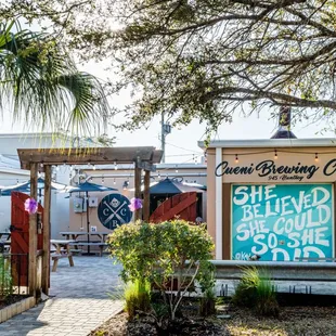 We think our patio is one of the prettiest on the trail.